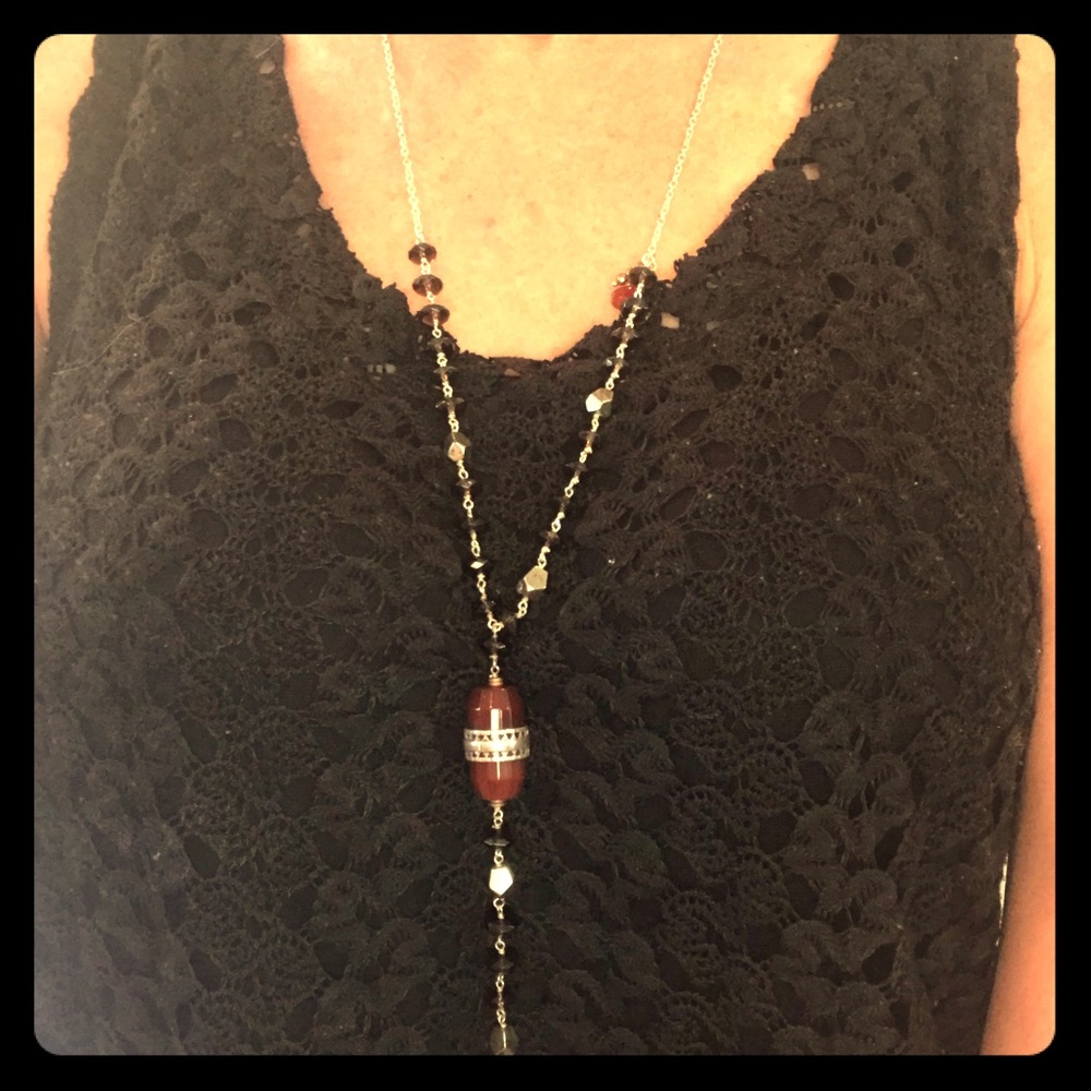 Silpada 20” Sterling and Stone Necklace
